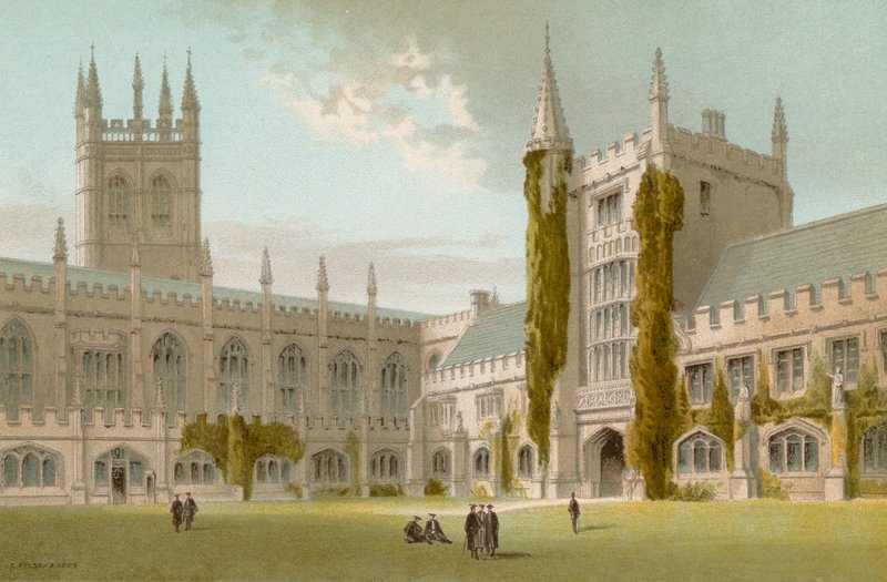 Kapell og bibliotek, Magdalen College--Oxford av English School