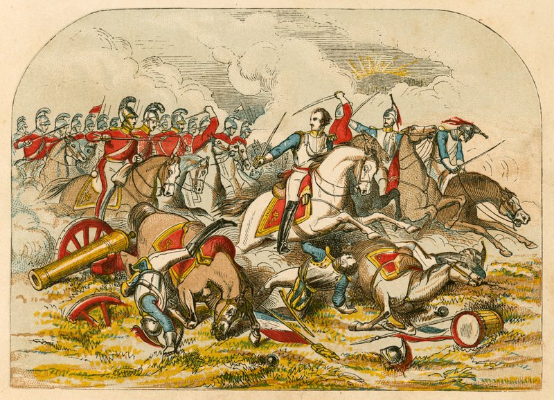 Ansvar for kavaleriet ved Waterloo av English School