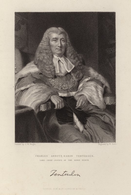 Charles Abbott Baron Tenterden av English School