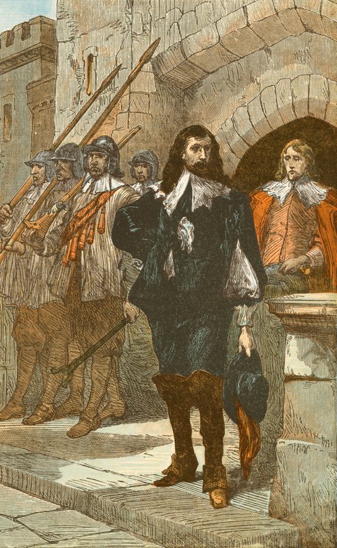 Charles I på vei til sin henrettelse av English School