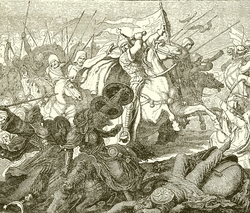 Charles Martel på Poictiers av English School