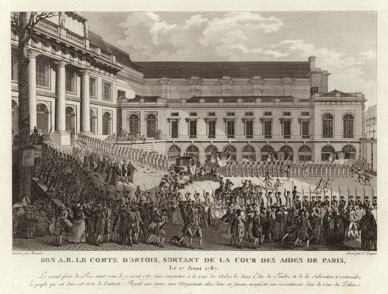 Charles Philippe dArtois ut av La Cour des Aides i Paris av English School