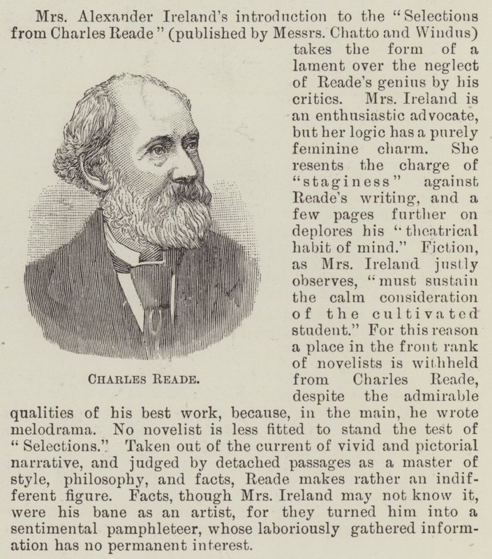 Charles Reade (gravering) av English School