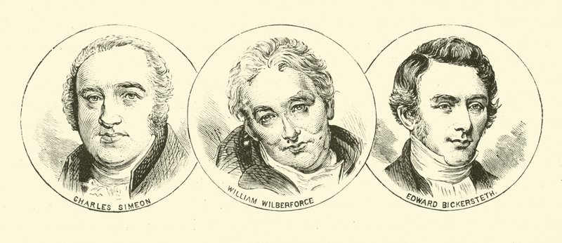 Charles Simeon; William Wilberforce; Edward Bickersteth av English School