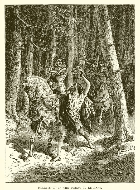 Charles VI i Le Mans-skogen av English School