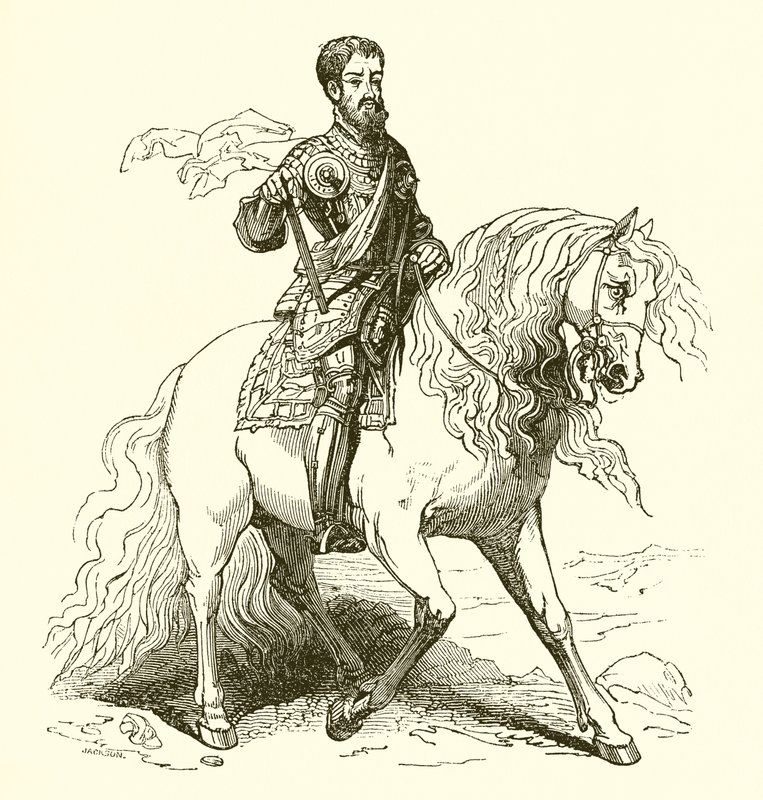 Charles V av English School
