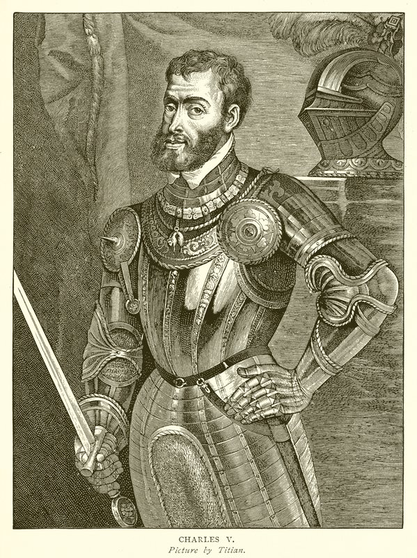 Charles V av English School