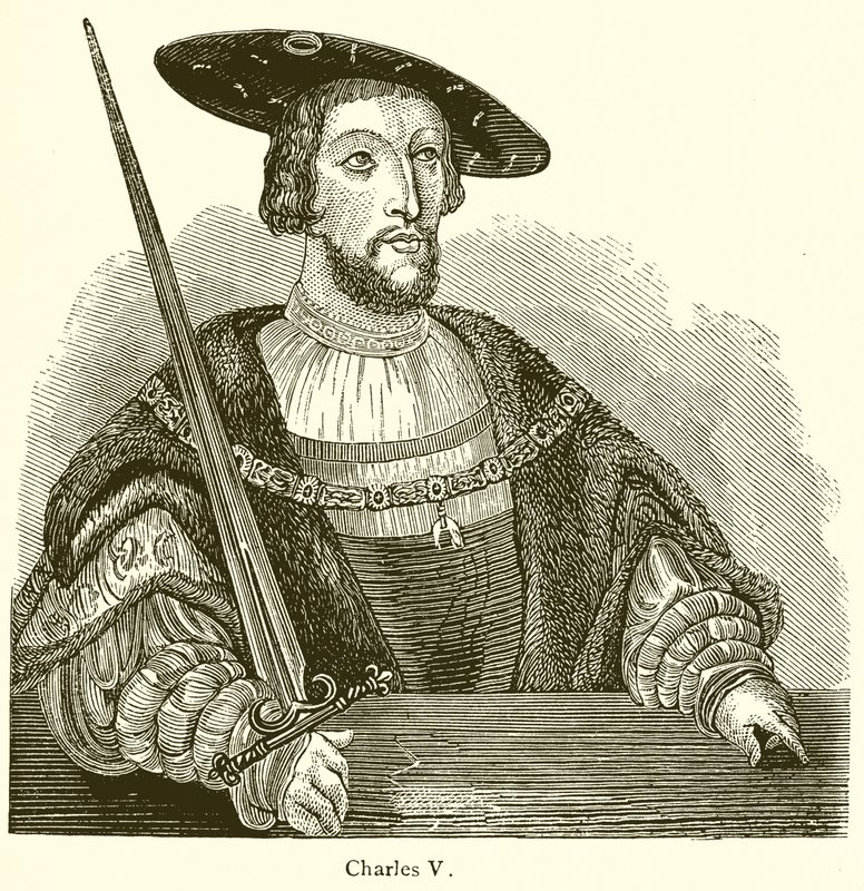 Charles V av English School