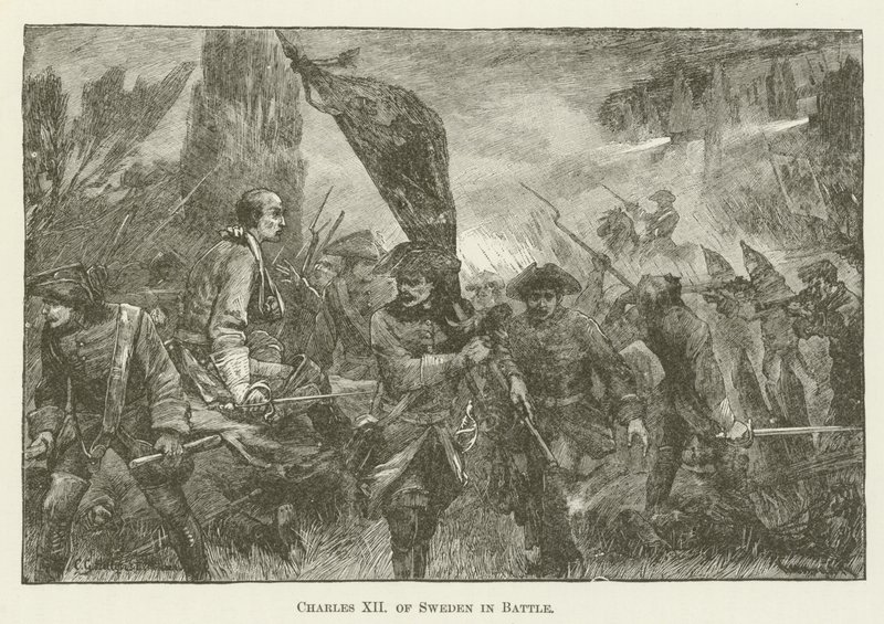 Karl XII av Sverige i kamp av English School