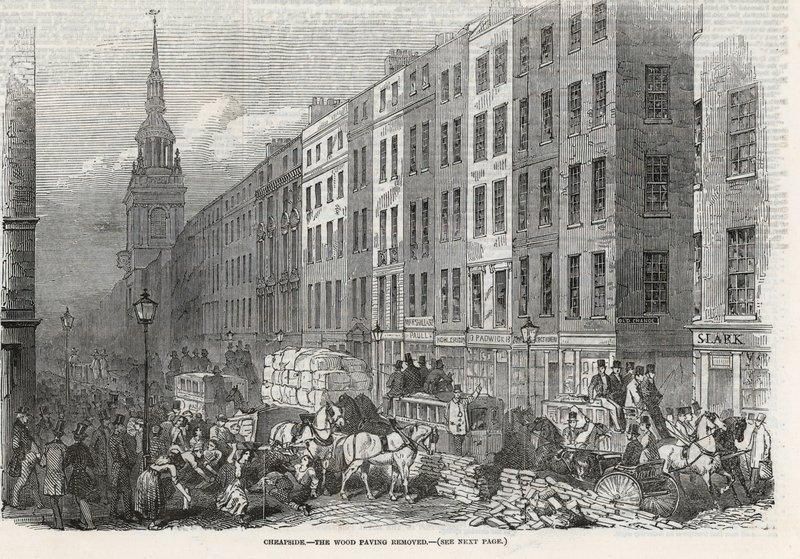 Cheapside - trebelegget fjernet av English School