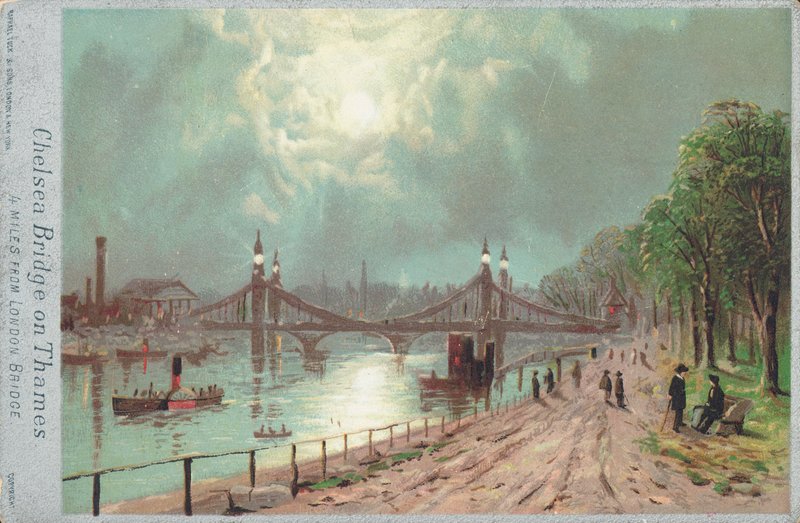 Chelsea Bridge ved Themsen av English School
