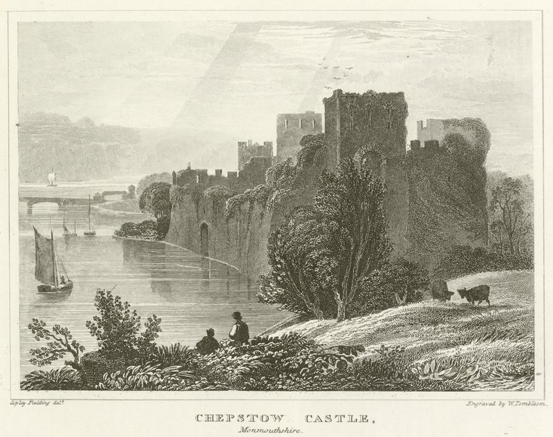 Chepstow Castle, Monmouthshire (gravering) av English School