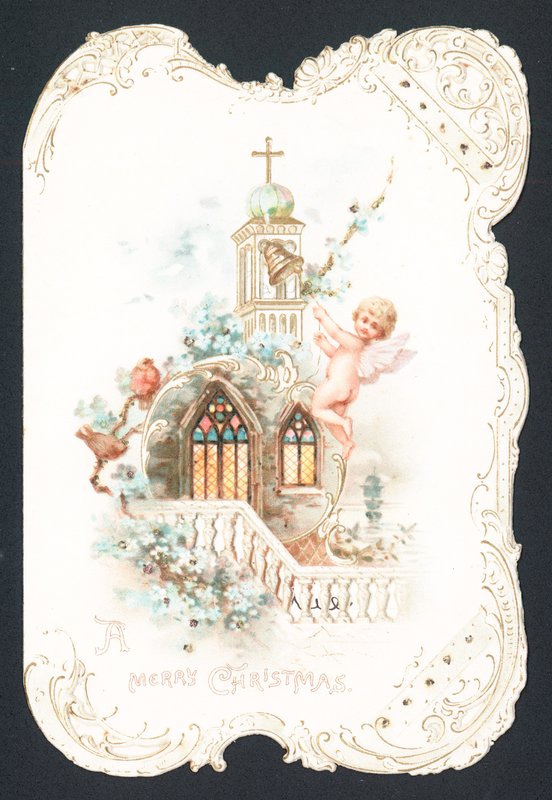 Cherub Ringing Kirkeklokke, Julekort av English School