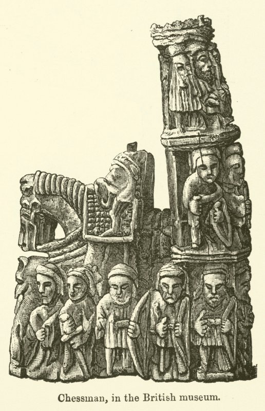 Chessman, i det britiske museet (gravering) av English School