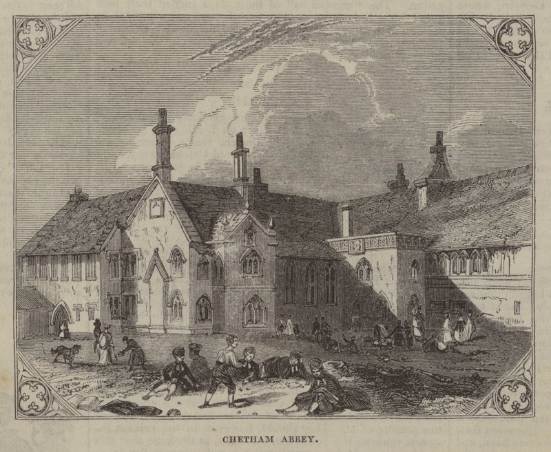Chetham Abbey (gravering) av English School