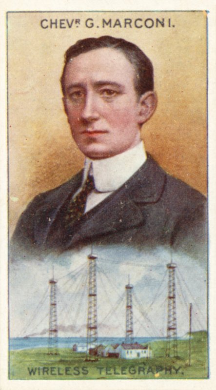 Chevalier Guglielmo Marconi, trådløs telegrafi av English School