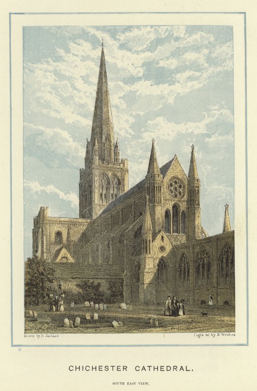 Chichester Cathedral, utsikt mot sørøst av English School