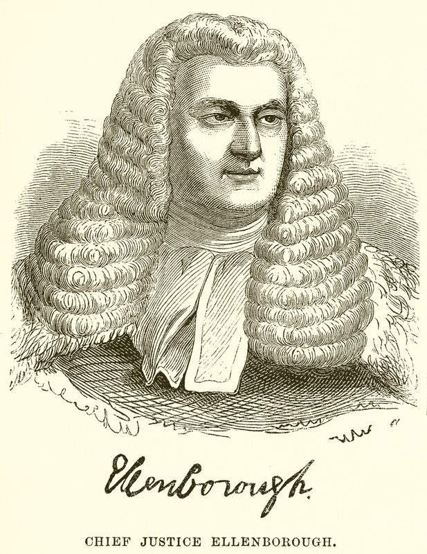 Høyesterettssjef Ellenborough av English School