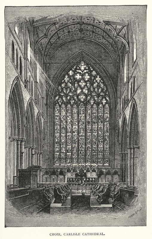 Kor, Carlisle Cathedral (gravering) av English School