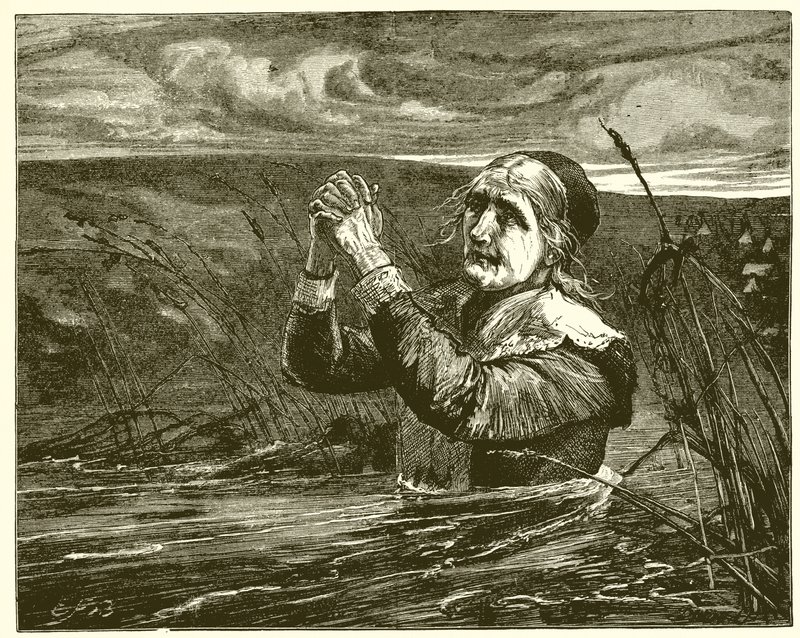 Christiana passerer over elven til den himmelske byen av English School