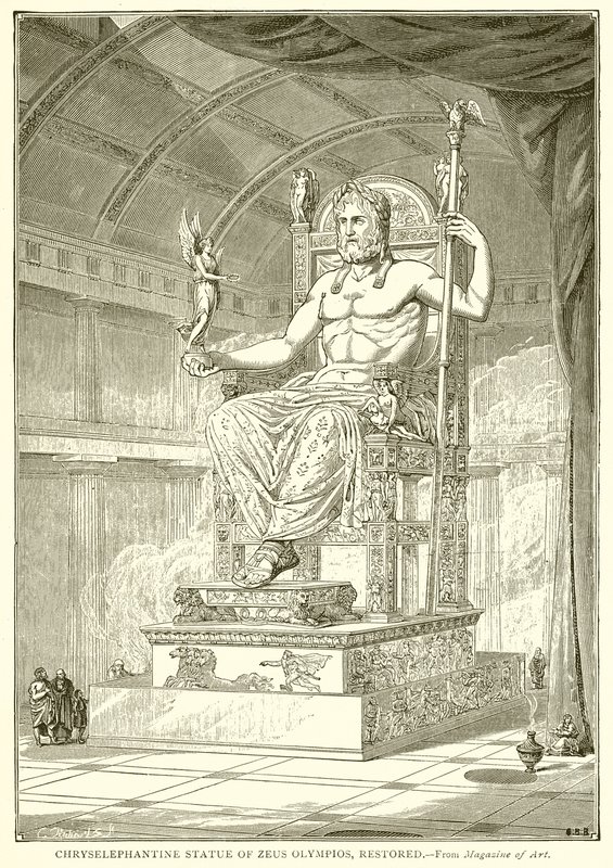 Chryselefantine Statie av Zeus Olympios, Restorid av English School