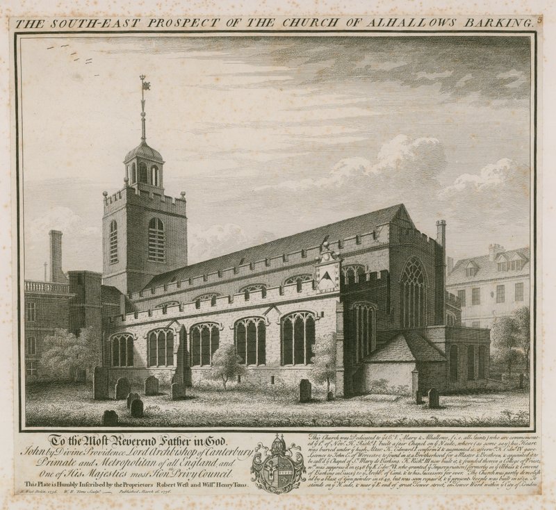 All Hallows Barking Kirke av English School