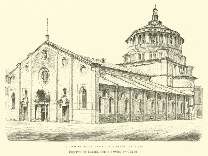Santa Maria Delle Grazie-kirken i Milano av English School