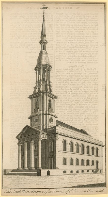 Church of St Leonard, Shoreditch av English School
