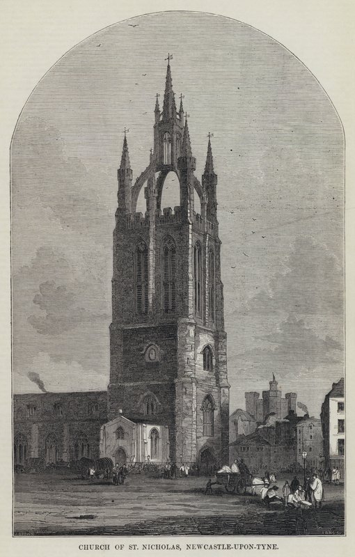 Church of St Nicholas, Newcastle-upon-Tyne (gravering) av English School