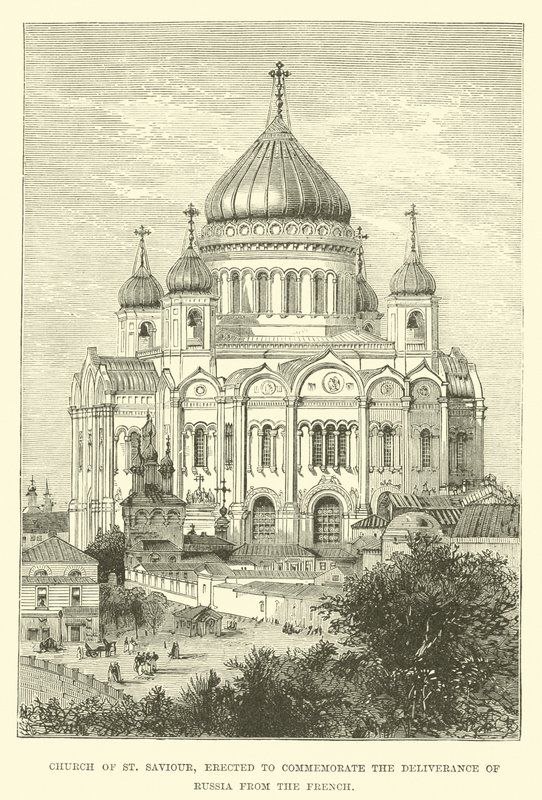 Church of St Saviour, reist for å minne om utfrielsen av Russland fra franskmennene av English School