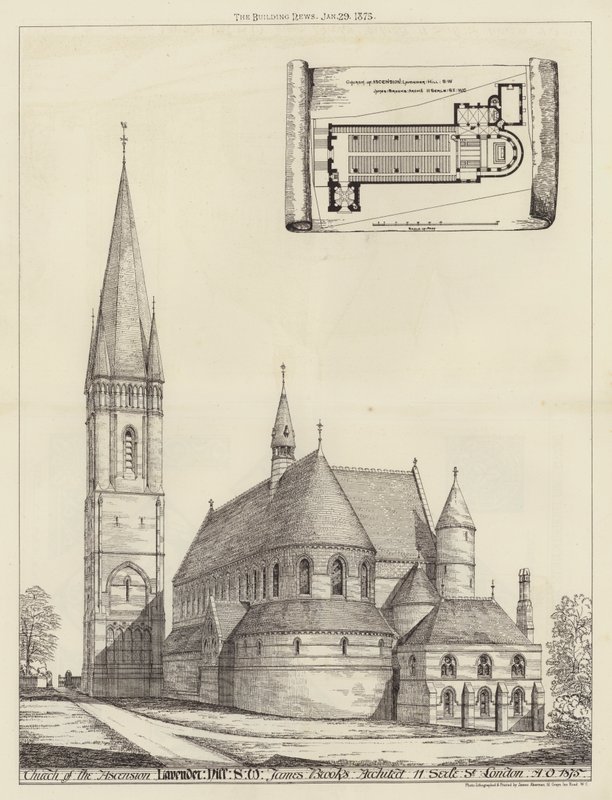 Church of the Ascension, Lavender Hill, SW (gravering) av English School