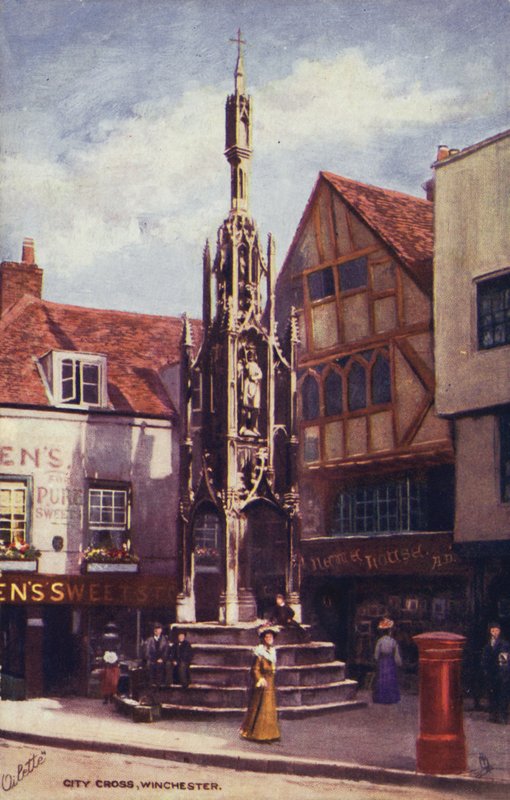 Bykorset, Winchester (fargelitografi) av English School