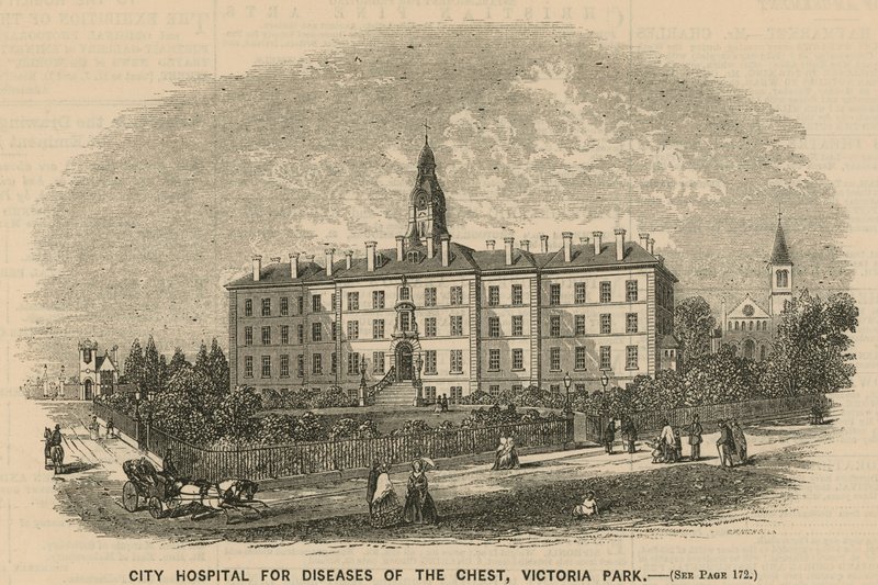 City Hospital for Diseases of the Chest, Victoria Park, London av English School