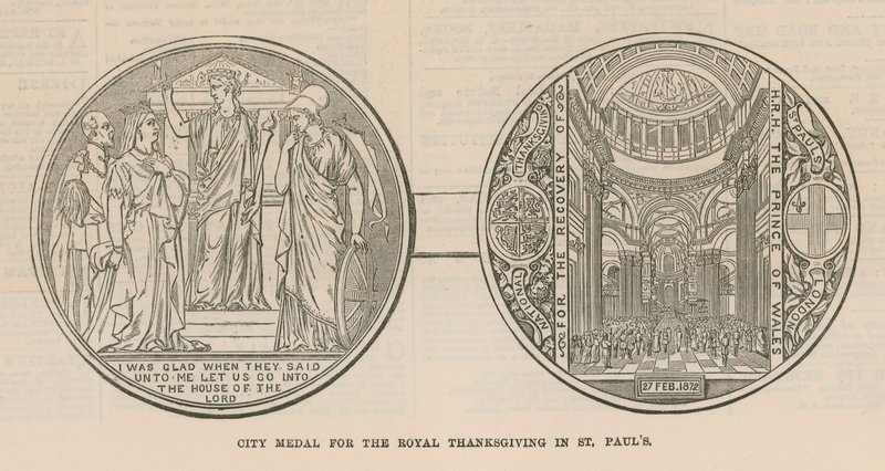Bymedalje for Royal Thanksgiving ved St Paul