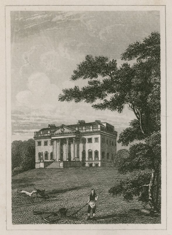 Claremont House, Esher, Surrey (gravering) av English School