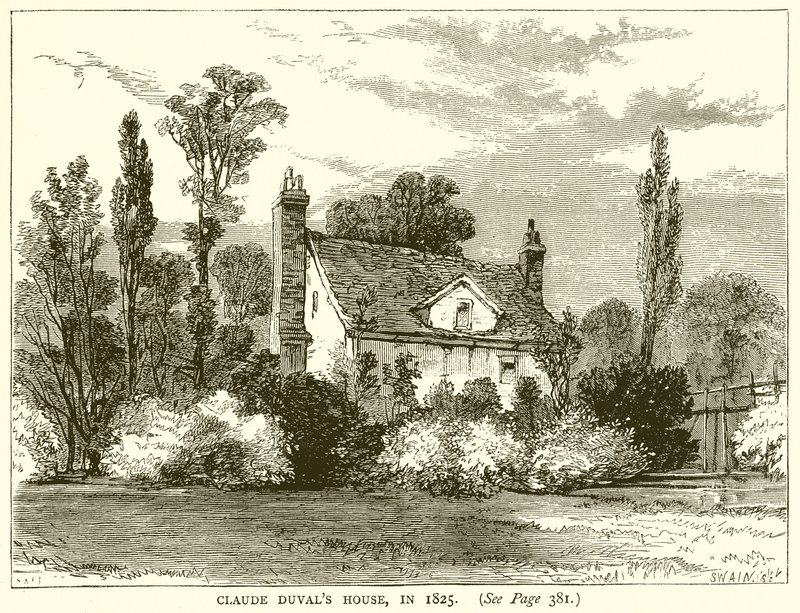 Claude Duvals hus, i 1825 av English School