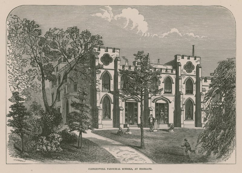 Clerkenwell Parochial Schools i Highgate, London av English School