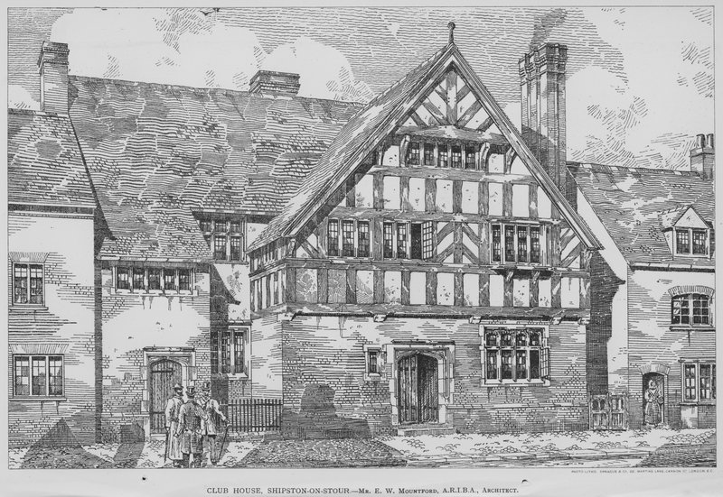 Klubbhus, Shipston-on-Stour (gravering) av English School