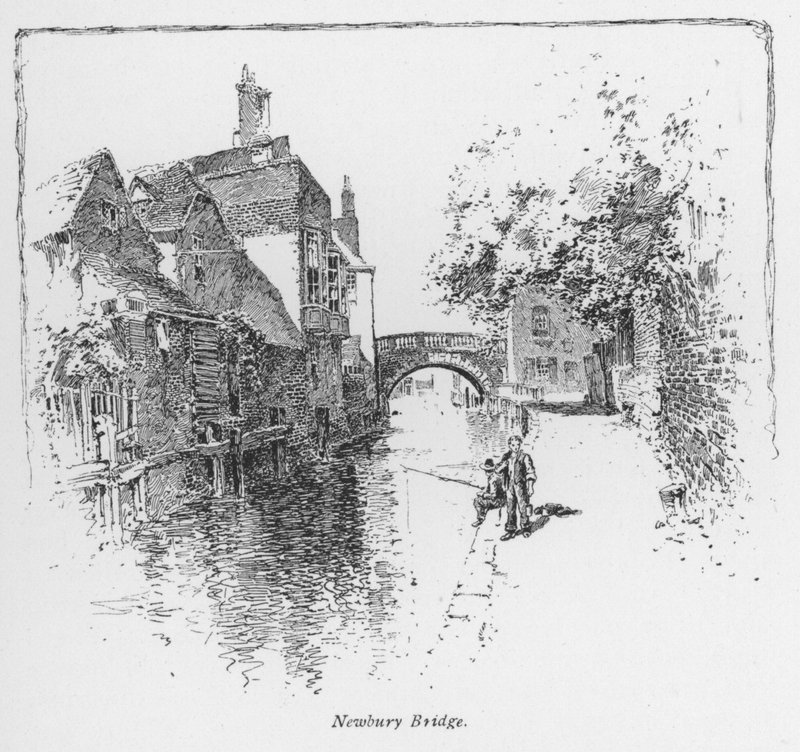 Trening: Newbury Bridge (litho) av English School