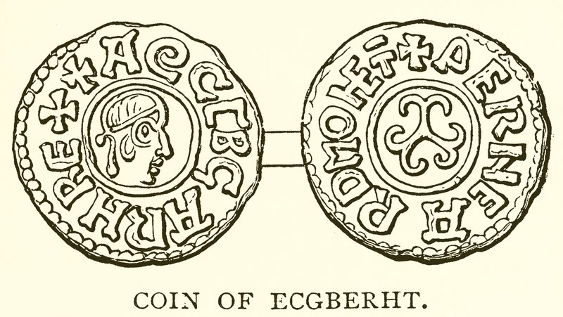 Mynt av Ecgberht av English School