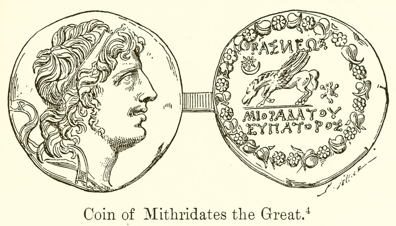 Mynten til Mithridates den store av English School