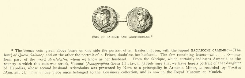 Mynt av Salome og Aristobulus av English School