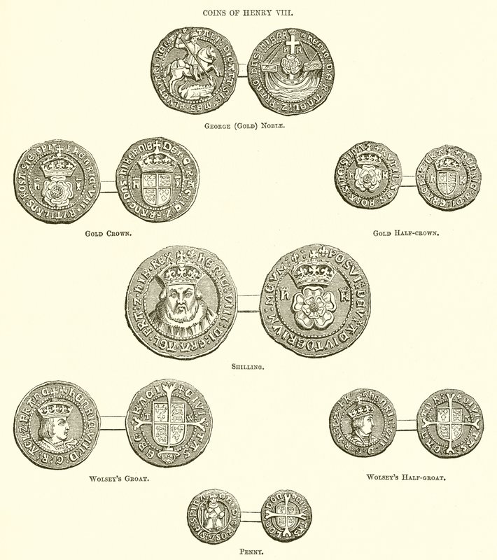Mynter av Henry VIII av English School
