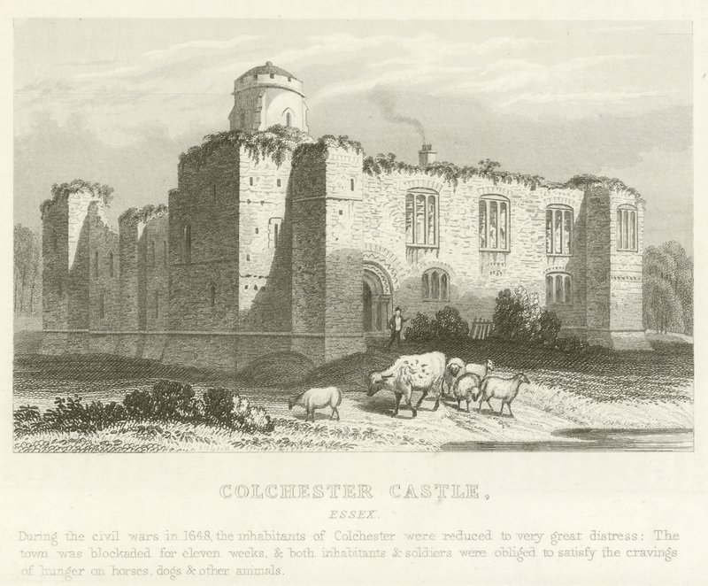 Colchester Castle, Essex (gravering) av English School