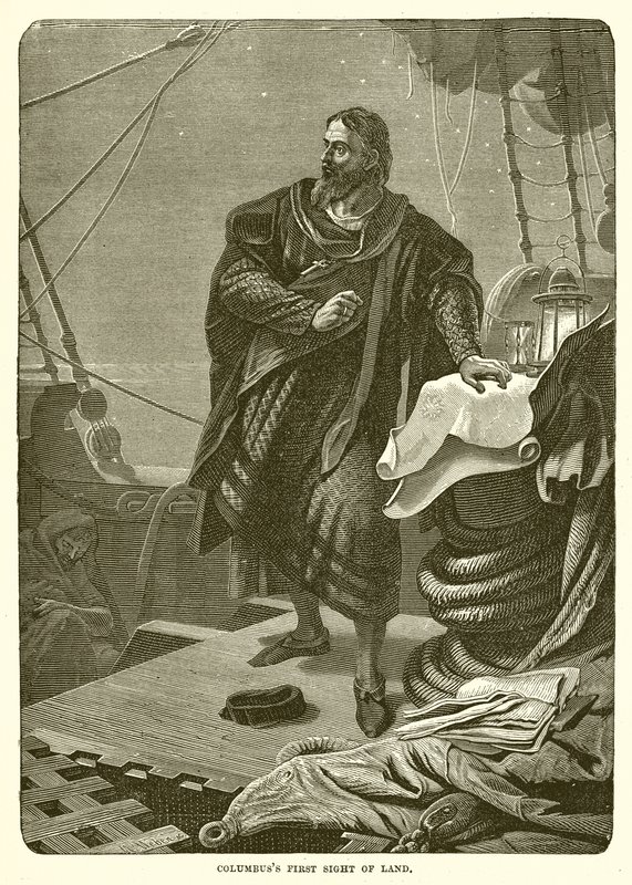 Columbus første syn på land av English School