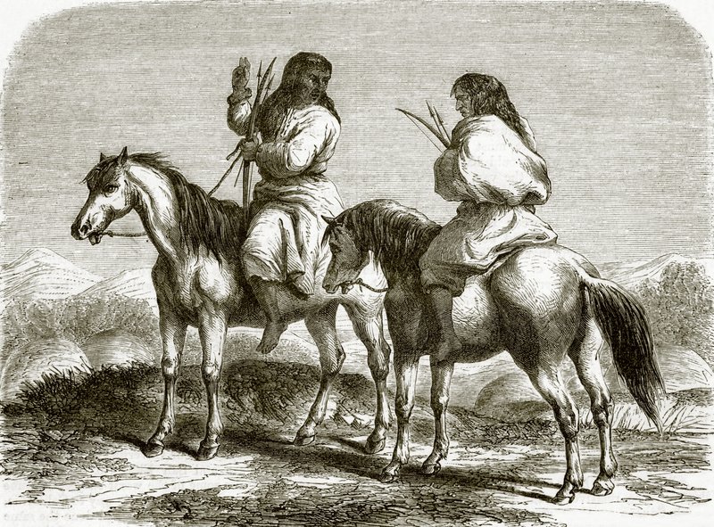 Comanche-indianere av English School