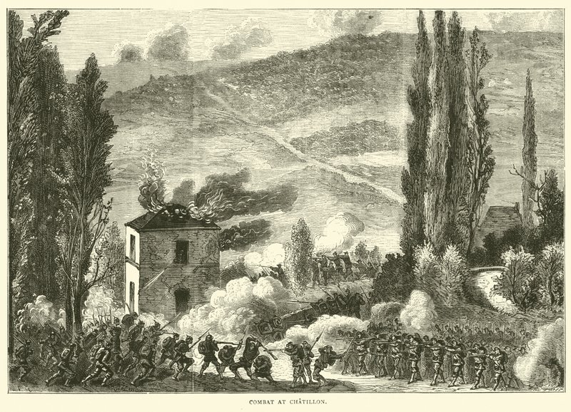 Kamp ved Chatillon, oktober 1870 av English School