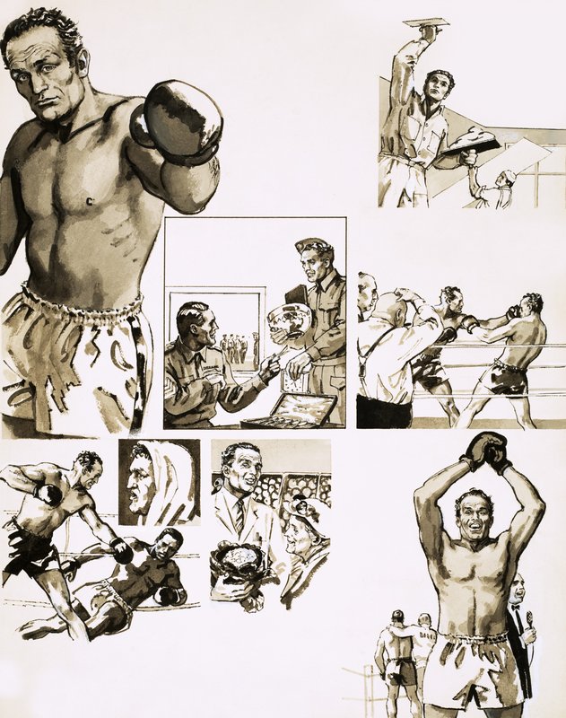 Tegneseriebiografi om Henry Cooper av English School