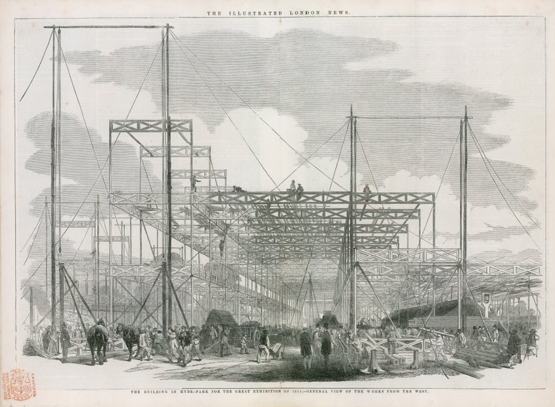 Bygging av Crystal Palace, Great Exhibition of 1851 av English School