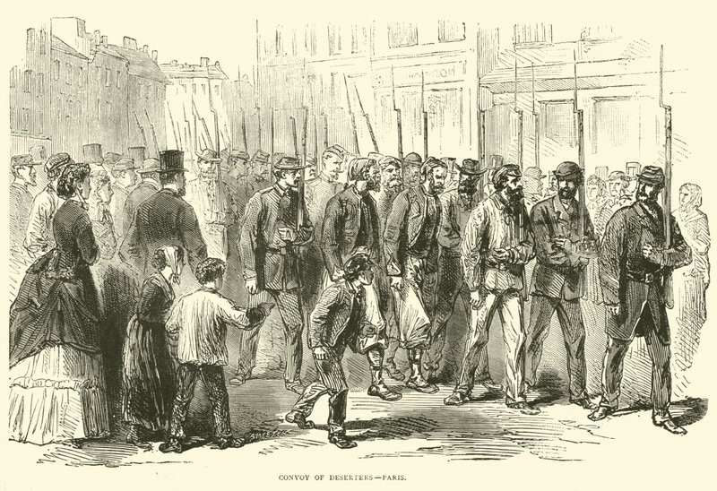 Konvoi av desertører, Paris, oktober 1870 av English School